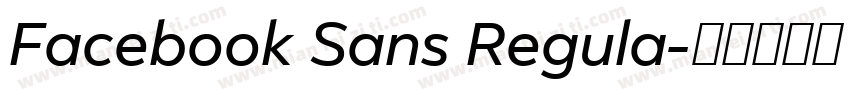 Facebook Sans Regula字体转换